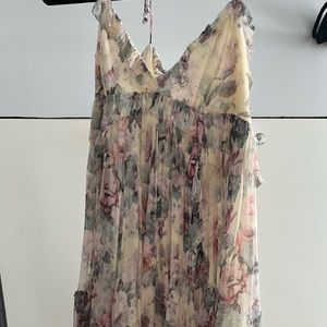 Zimmerman thin strap floral silk dress size 3 (US 10)